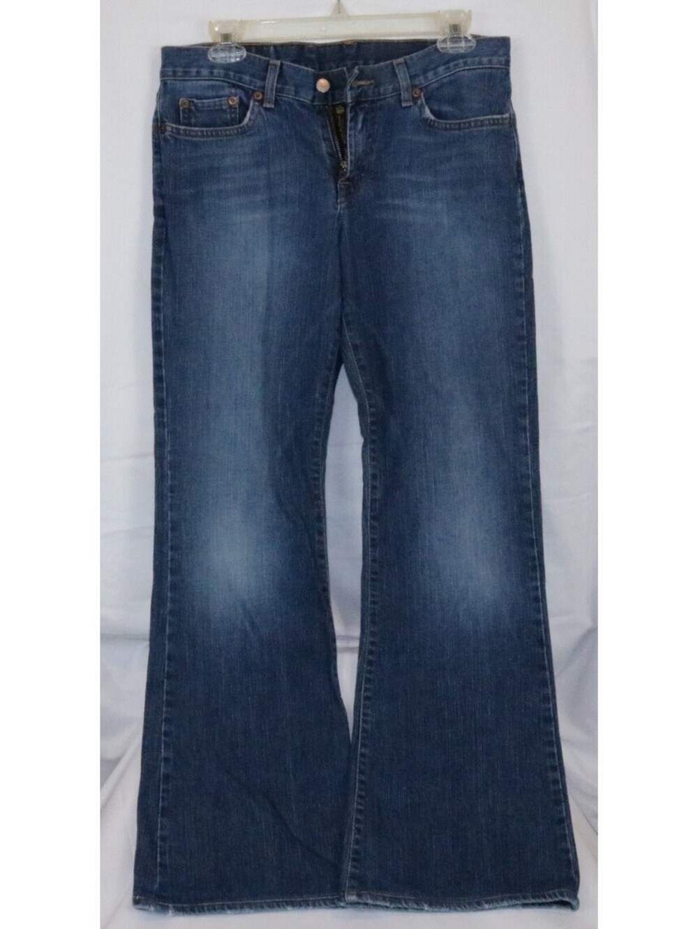 VTG Lucky Brand Dungarees Jeans Women's 8 Blue Cotton Denim Bootcut Stretch USA